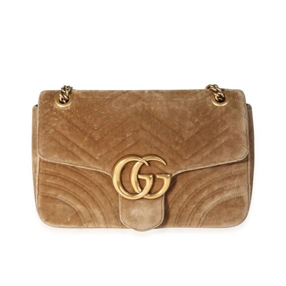 Gucci Marmont Chain Shoulder Bag Tan - S - Picture 2 of 8